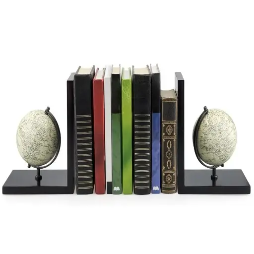 [DNA0027894] Balvi Bookend,Mappamondo,x2,wood