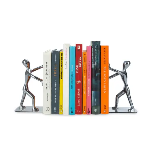 [DNA0027896] Balvi Bookend,Shadow,x2,chrome,zinc