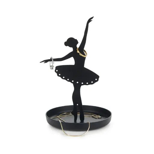 [DNA0027935] Balvi Ring holder,Ballerina,black,metal