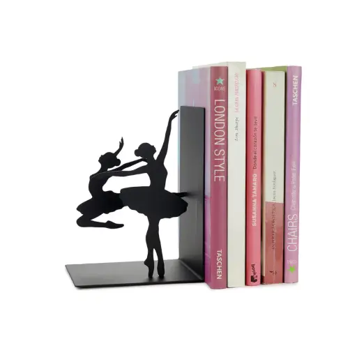 [DNA0028014] Balvi Bookend,Ballerina,black,metal