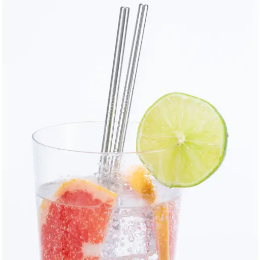 [DNA0028145] Kikkerland STAINLESS STEEL STRAWS S/10 - code Y923