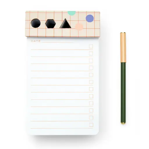 [DNA0028174] Kikkerland Desk Jotter Pad & Pen-FSC MIX 70%