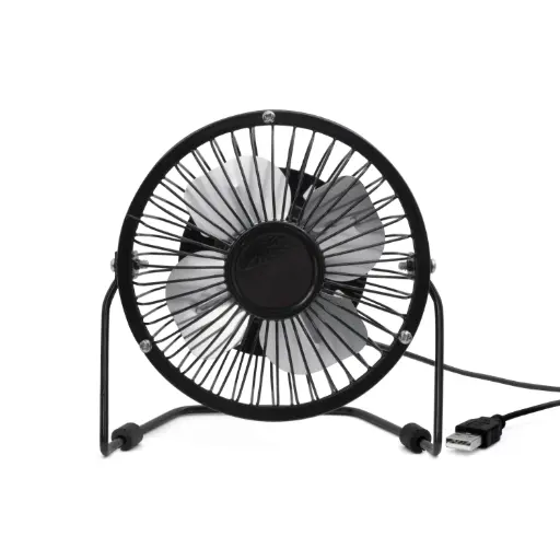 [DNA0028235] Kikkerland USB METAL DESK FAN - BLACK