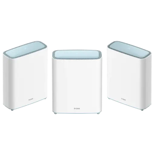 [DNA0028550] نظام واي فاي شبكي للمنزل بالكامل D-Link M32 Eagle PRO AI AX3200 بتقنية Wi-Fi 6 (عبوة 3 وحدات)، ثنائي النطاق