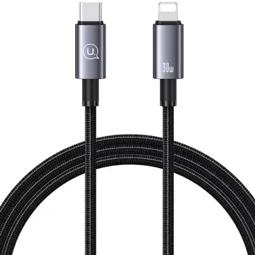 [DNA0028685] USAMS US-SJ662 30W Type-C to Lightning Alloy Fast Charging Cable 1.2m (Tarnish)
