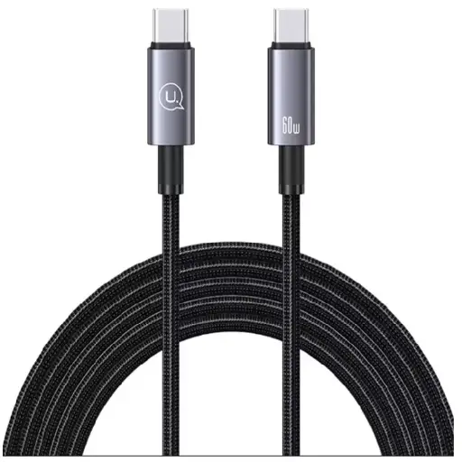 [DNA0028687] USAMS US-SJ664 60W Type-C to Type-C Alloy Fast Charging Cable 2m (Tarnish)