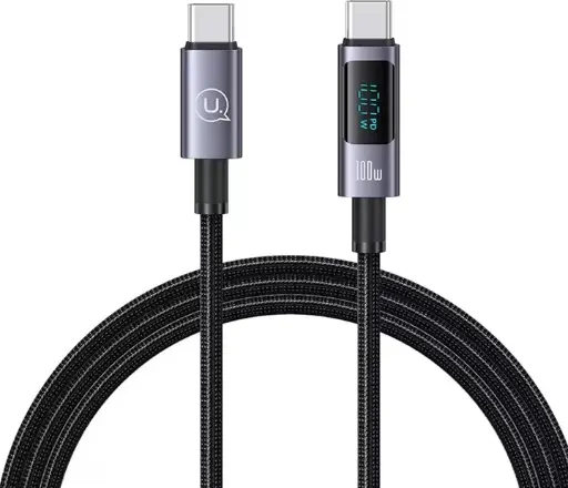 [DNA0028693] USAMS US-SJ671 100W Type-C to Type-C Digital Display Cable 1.2m (Tarnish)