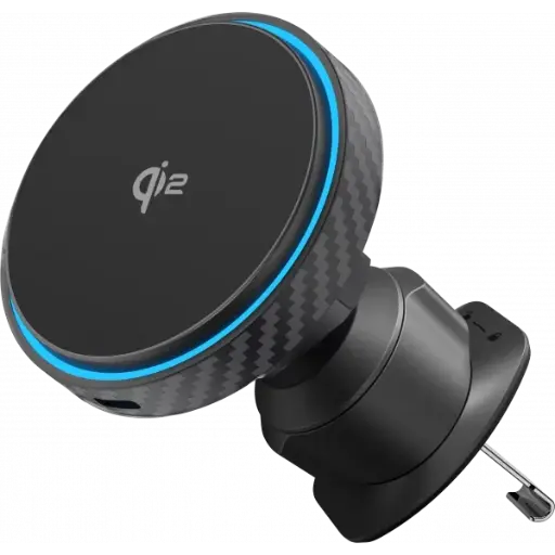 [DNA0028733] Proove Graphite Circle Qi2 15W Wireless Car Charging Holder (Black)