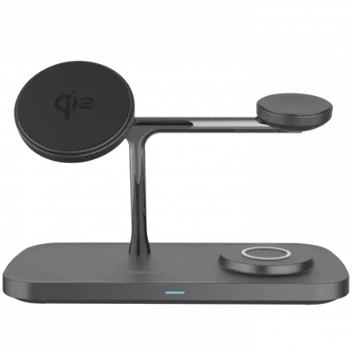 [DNA0028735] شاحن لاسلكي Proove Magnetic Field Pro 3 في 1 بتقنية Qi2 – أسود