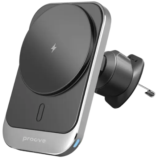 [DNA0028755] Proove Square Magnetic PRO 15W Wireless Car Holder (Metal Gray)