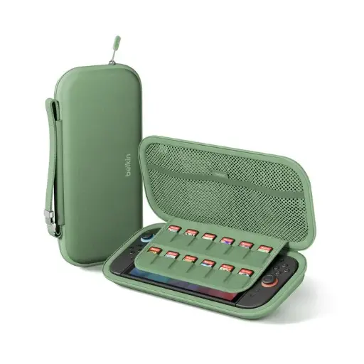 [DNA0029736] Belkin Gaming Travel Case for Nintendo Switch 2, Sage Green