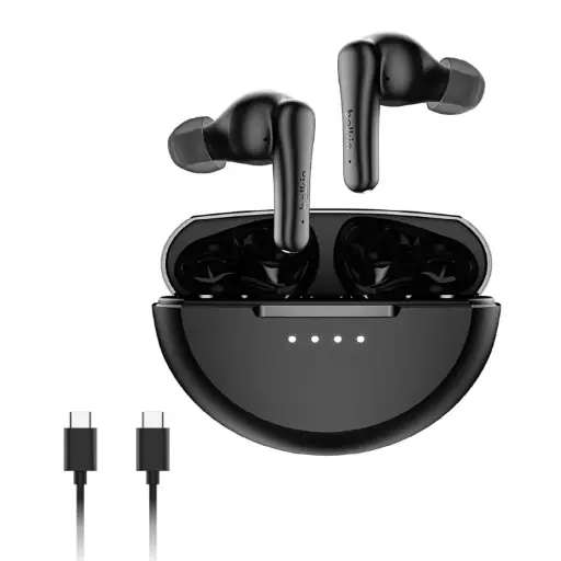 [DNA0029757] Belkin SoundForm Rhythm Noise Cancelling Wireless Earbuds, Black