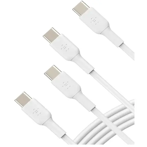 [DNA0029766] Belkin BoostCharge USB-C to USB-C Cable, 1M, White (2-Pack)