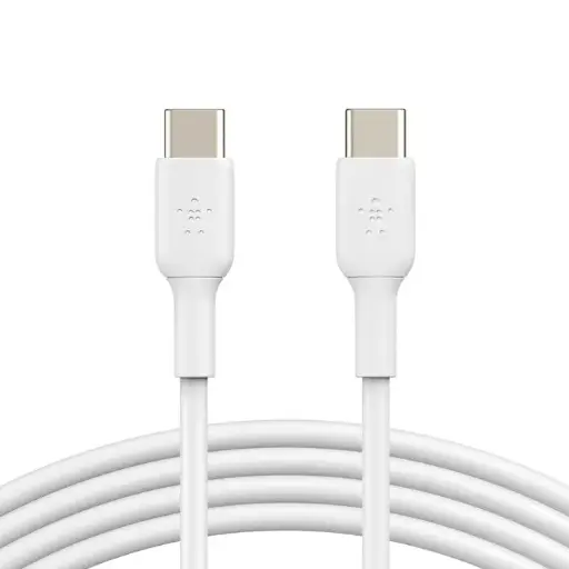 [DNA0029774] كيبل بيلكن BoostCharge من USB-C إلى USB-C بطول 1 متر — اللون الأبيض