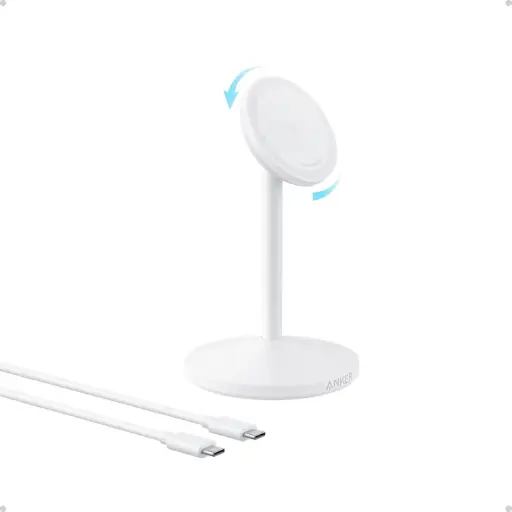 [DNA0029825] Anker MagGo Wireless Charger Single Stand 15W Qi2, White