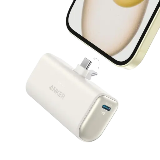 [DNA0029835] Anker Nano Power Bank 22.5W with Built-In USB-C Connector, White