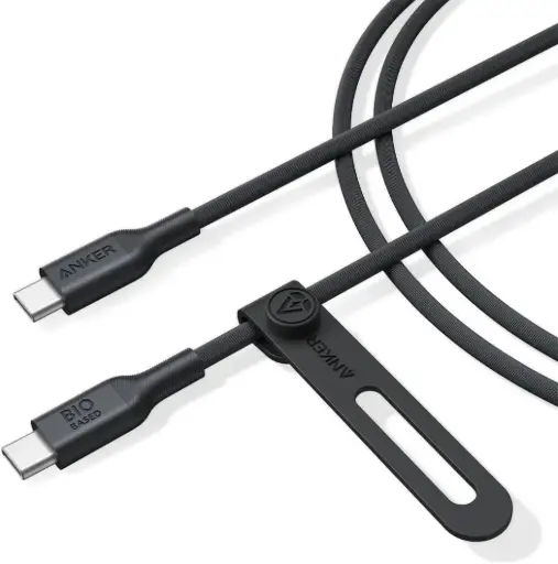 [DNA0029855] كيبل أنكير 544 صديق للبيئة USB-C إلى USB-C بطول 1.8 متر — اللون الأسود