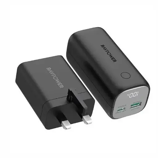 [DNA0030093] RAVPower PB208 Super Pd 10000mah Power Bank +65W Wall Charger