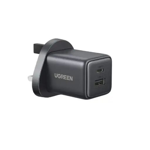 [DNA0030191] UGREEN 30W 2-Port USB-C GaN Fast Charger - Space Gray