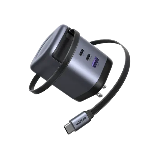 [DNA0030194] UGREEN 100W GaN Fast Charger with Retractable USB-C Cable