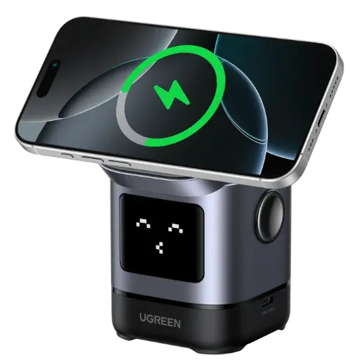 [DNA0030282] شاحن لاسلكي مغناطيسي 2 في 1 يوغرين Robot