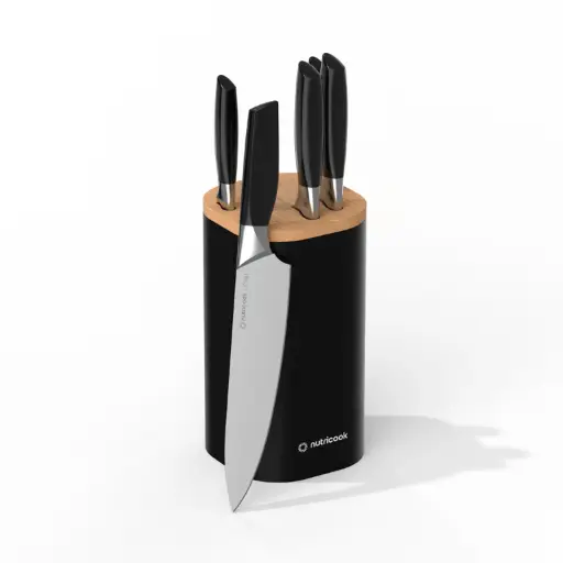 [DNA0030586] Nutricook Hollow Handle Knife Set, Black