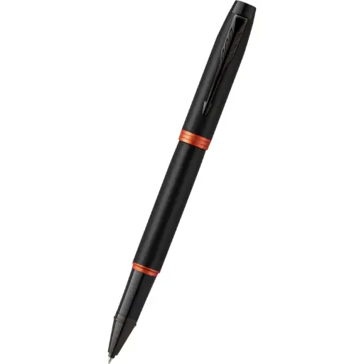 [DNA0031256] PARKER IM Professionals Vibrant Rings Rollerball Pen Fine - Flame Orange 