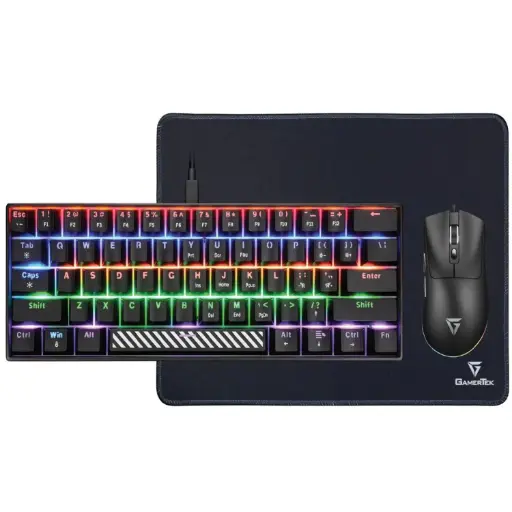 [DNA0031345] GamerTek Alpha Pack 3-in-1 Gaming Bundle Black