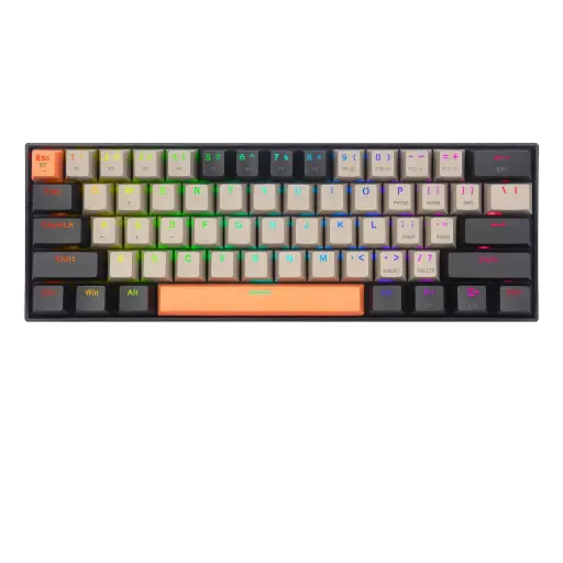 [DNA0031481] Redragon Draconic Elite 61% Wireless, Orange+Grey+Black, Brown Switch