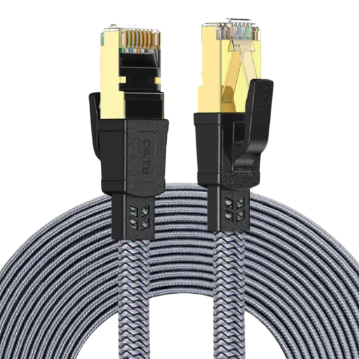 [DNA0032109] Twisted Minds Braided CAT8 FTP Flat Ethernet Cable 40Gbps - 3M