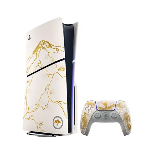 [DNA0032159] PlayStation 5 Console Slim Disc Edition 1TB - Ghost of Yōtei Gold Limited Edition Bundle