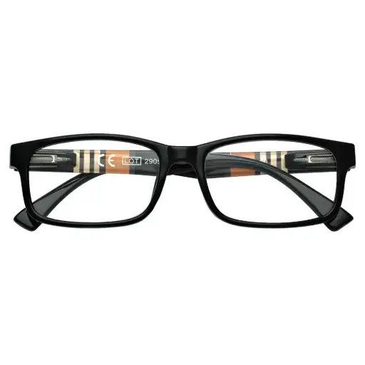 [DNA0032625] Zippo Reading Glasses – B25 Slim Fashion Black Frame +2.00 – 31Z-B25-BLK200