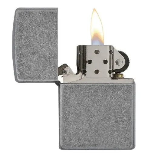 [DNA0032728] Zippo Windproof Lighter – Armor Regular Antique Silver Plate – Series 121FB – 121FB
