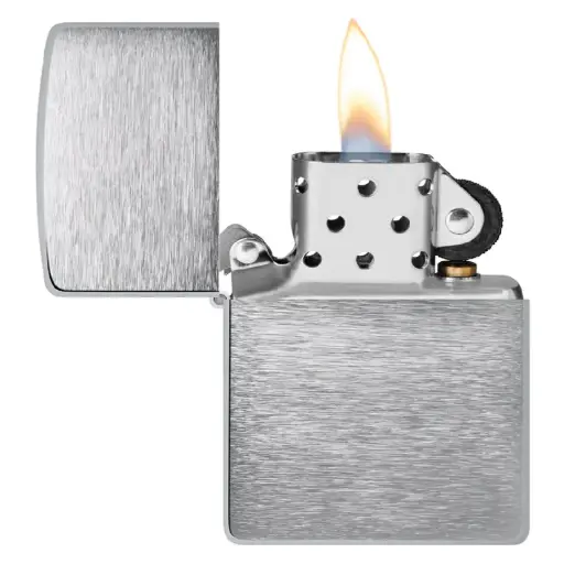 [DNA0032747] Zippo Windproof Lighter – Armor Regular Brushed Chrome Heavy Wall – Series 162 – 162