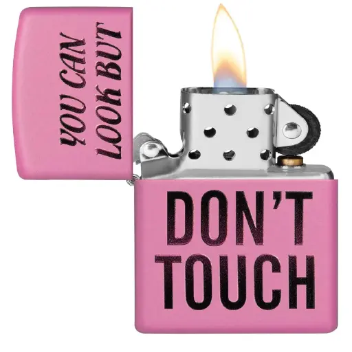 [DNA0032791] Zippo Windproof Lighter – Regular Pink Matte – You Can Look Design – 238-CI412262