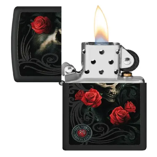 [DNA0032851] Zippo Windproof Lighter – Regular Black Matte – Anne Stokes Collection – 218-CI407693