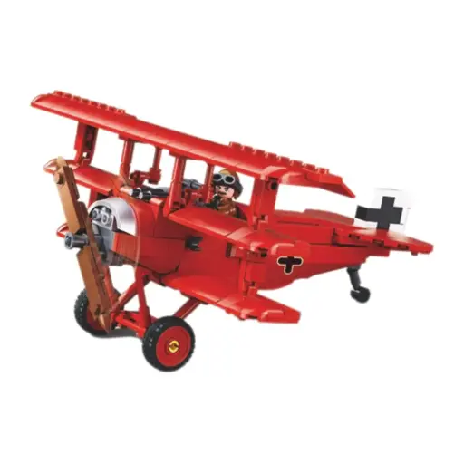 [DNA0034186] مجموعة مكعبات بناء طائرة فوكر (Fokker Dr.I) بمقياس 1/35 من سلوبان موديل بريكس - 281 قطعة