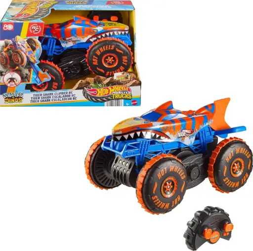 [DNA0034474] Hot Wheels Monster Trucks RC 1:15 Tiger Shark Mega Chompin'