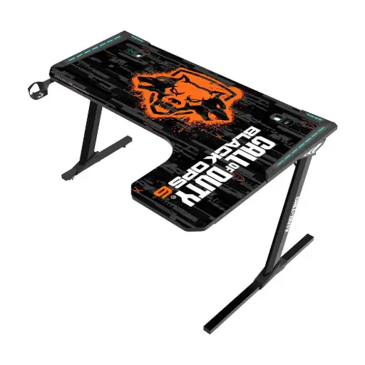 [DNA0034781] GAMEON Call of Duty Flowing Light Gaming Desk w/ Mouse Pad, Charger, USB
