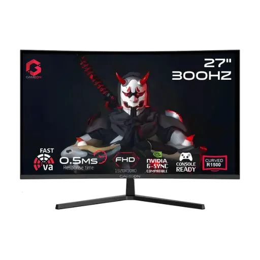 [DNA0034787] GAMEON 27" FHD 300Hz VA Curved R1500 HDMI 2.1 Monitor - Black