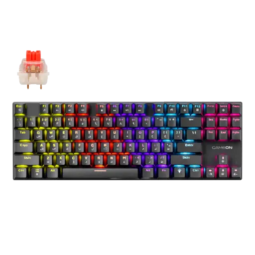 [DNA0034793] GAMEON KENORA 80% RGB Mechanical Keyboard Red Switch - EN/AR