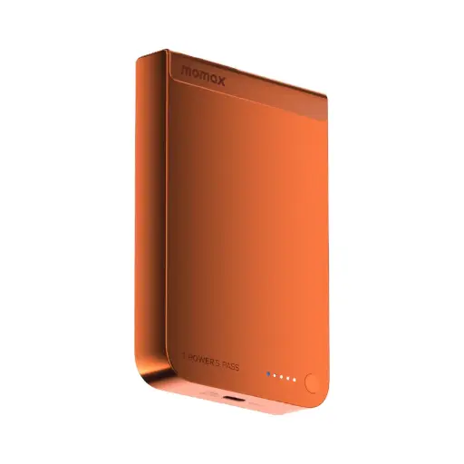 [DNA0034917] Momax 1-Power S.Pass 10000mAh Qi2 Magnetic Wireless Power Bank - Orange
