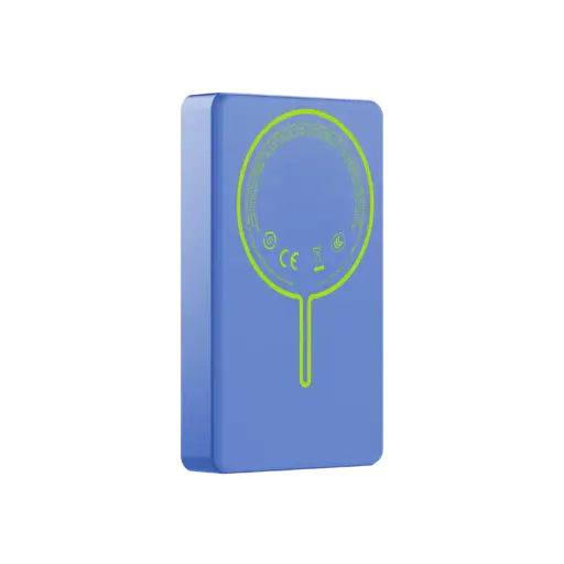 [DNA0034937] شاحن متنقل "موماكس 1-باور باس" مغناطيسي لاسلكي بسعة 10000 مللي أمبير - لون أزرق
