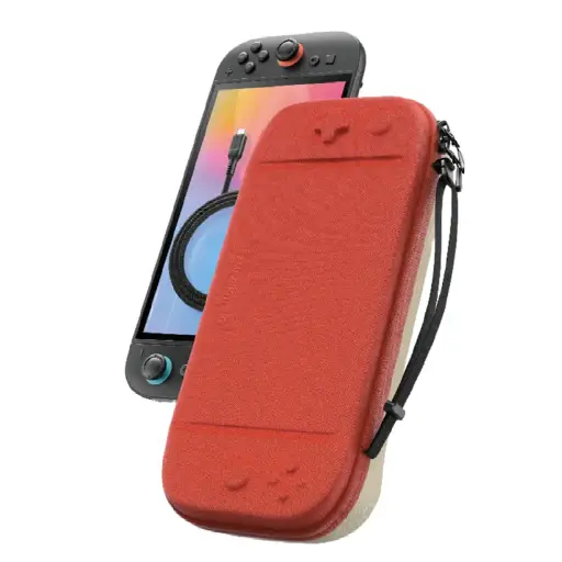 [DNA0034954] AmazingThing Nintendo Switch 2 PlayShield EDC Carrying Case - Wine Red
