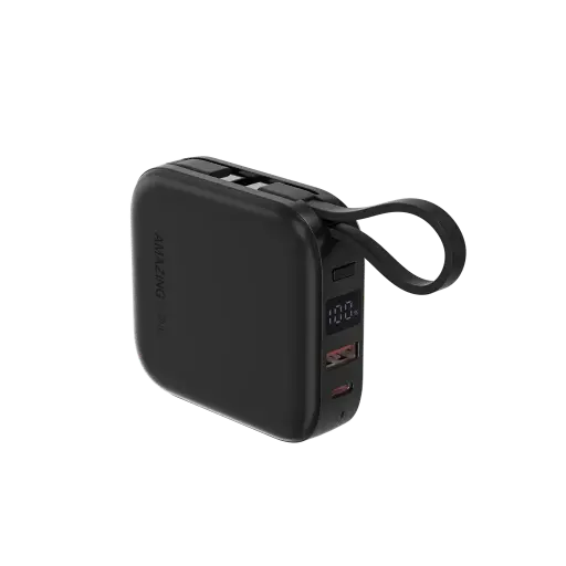 [DNA0034991] AmazingThing Thunder Go 10000mAh Power Bank with Dual USB-C Cables - Black