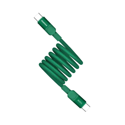 [DNA0035127] Momax Mag Link 100W USB-C Magnetic Cable (1m) - Green