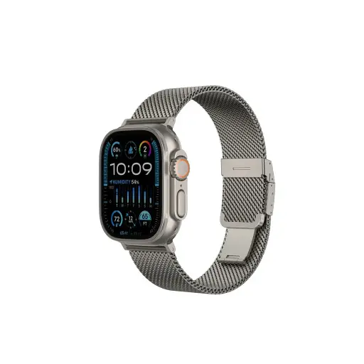 [DNA0035226] AmazingThing Titan Premium Metal Band for Apple Watch (38-49mm) - Silver