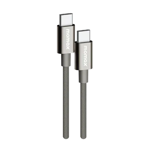 [DNA0035232] كابل "موماكس إيليت" بمنفذ USB-C وقدرة 60 واط (1.5 متر) - لون تيتانيوم