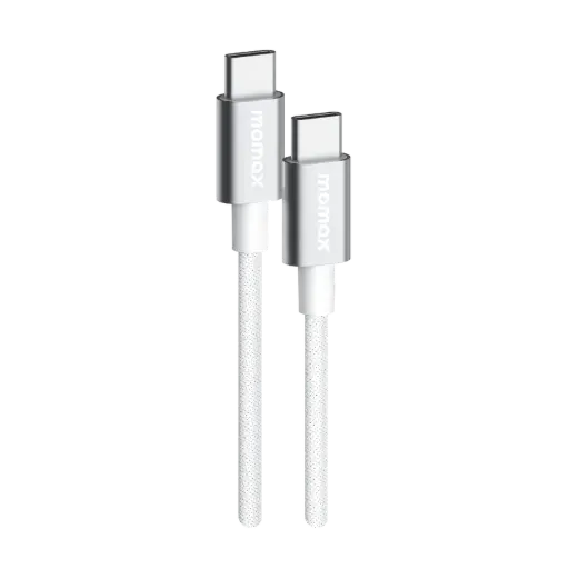 [DNA0035234] كابل "موماكس إيليت" بمنفذ USB-C وقدرة 60 واط (1.5 متر) - لون أبيض