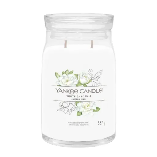 [DNA0040171] شمعة "يانكي كاندل" (Yankee Candle) الحجم الكبير (Signature Large Jar) - الجاردينيا البيضاء
